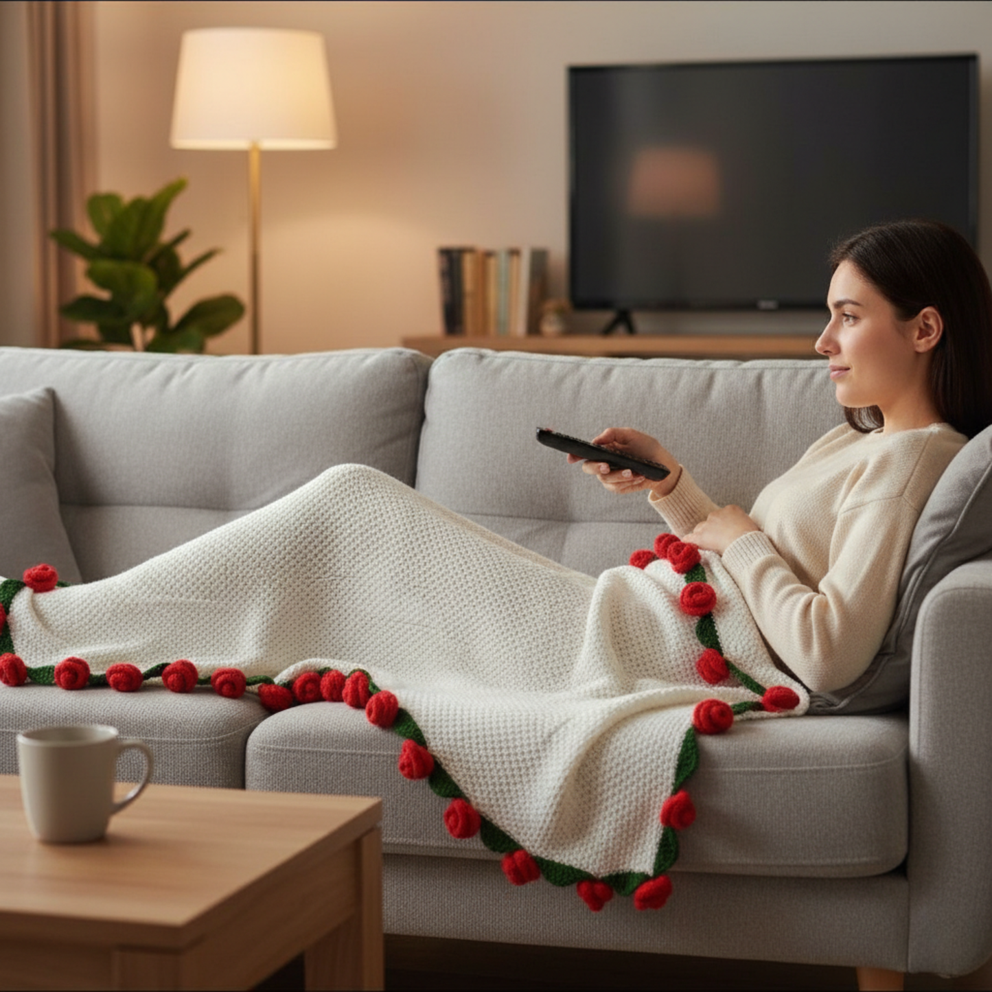 Ewige Rosen | Decke voller Wärme & Liebe